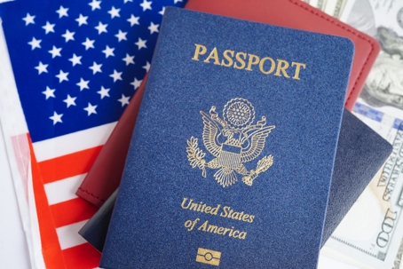 Visas stacked on top of each other